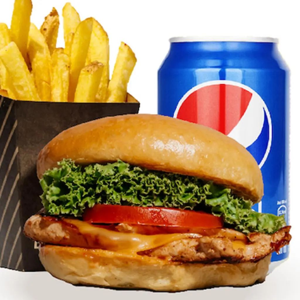 وجبة برجر دجاج